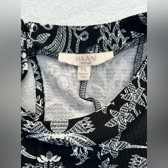 HAANI Dress Red Black Floral Sleeveless  PXL - Picture 2 of 9